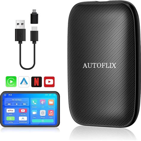 autoflix888|AUTOFLIX CarPlay and Android Auto Adapter, Streams Media to .